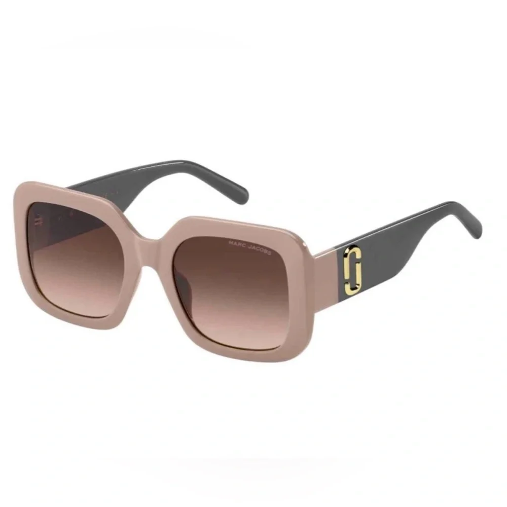 Marc Jacobs Oversized Beige & Gray Gradient Sunglasses ✨ Retail: $240 NIB - Picture 3 of 12